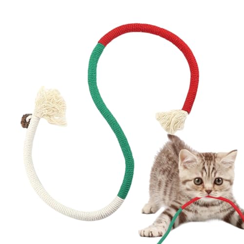 Xistuoz Saitenspielzeug für Katzen, interaktives Seil für Katzen mit Kräuterduft für Katzen, interaktives Spielzeug für Katzen, Katzenspielzeug für drinnen Xistuoz Saitenspielzeug für Katzen, interaktives Seil für Katzen mit Kräuterduft für Katzen, interaktives Spielzeug für Katzen, Katzenspielzeug für drinnen von Xistuoz