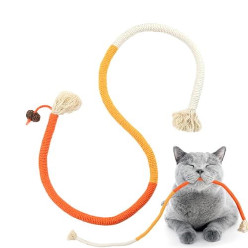 Xistuoz Saitenspielzeug für Katzen, interaktives Seil für Katzen mit Kräuterduft für Katzen, interaktives Spielzeug für Katzen, Katzenspielzeug für drinnen Xistuoz Saitenspielzeug für Katzen, interaktives Seil für Katzen mit Kräuterduft für Katzen, interaktives Spielzeug für Katzen, Katzenspielzeug für drinnen von Xistuoz