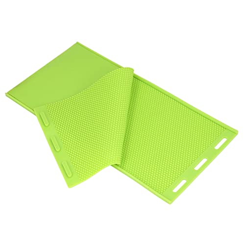 Xiuganpo 2 Stück Bienenwachs-Pressplatten, 5,4 Mm Silikon-Bienenstock-Basis-Pressplatten, Einfach zu Lagern, Tragbare Herstellung von Wabenplatten, Bienenstock-Wachspresse, von Xiuganpo