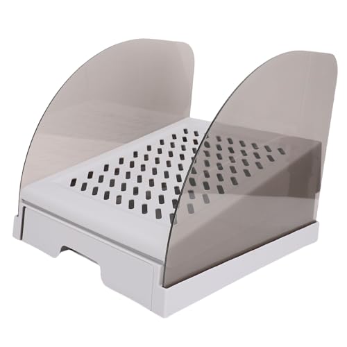 Xiuganpo Anti -Slip -Katzenstreu -Schritt, Erhöhte Katzen Litterbox Stieframpen Fänger Verhindert Wurfverfolgung, Passt zu Jedem Raum, Waschbarer Einfacher Haustierrampe für Kleine (Grey) von Xiuganpo