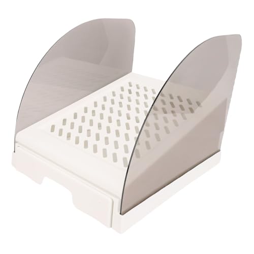 Xiuganpo Anti -Slip -Katzenstreu -Schritt, Erhöhte Katzen Litterbox Stieframpen Fänger Verhindert Wurfverfolgung, Passt zu Jedem Raum, Waschbarer Einfacher Haustierrampe für Kleine (White) von Xiuganpo