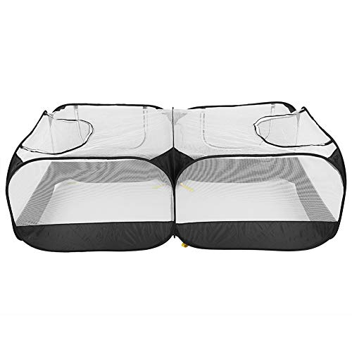 Xiuganpo Gallinero Gallinero, Gallina Stoff, Hühnergenossenschaften, Transparentes Netzwerkkaninchen für Hühnchen -Haustiere Haustiere (Black) von Xiuganpo
