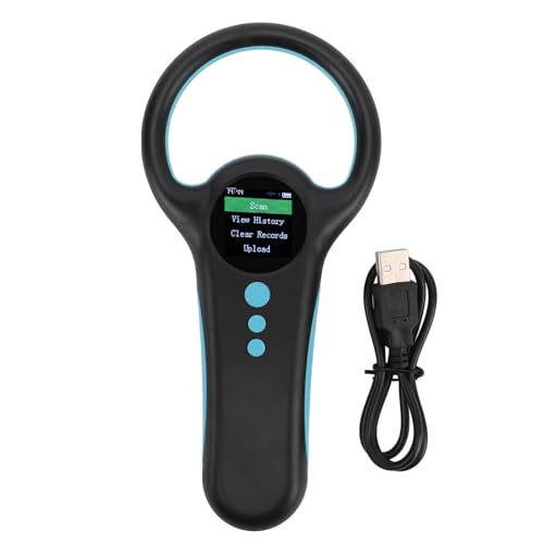 Xiuganpo Haustier-Mikrochip-Leser, 134,2 kHz 125 kHz Dual-Frequenz-Lesegerät für Haustierausweise mit USB-Schnittstelle, Wiederaufladbarer Tiermarkenleser für Katzen, Hunde, Haustiere, Xiuganpo Haustier-Mikrochip-Leser, 134,2 kHz 125 kHz Dual-Frequenz-Lesegerät für Haustierausweise mit USB-Schnittstelle, Wiederaufladbarer Tiermarkenleser für Katzen, Hunde, Haustiere, von Xiuganpo