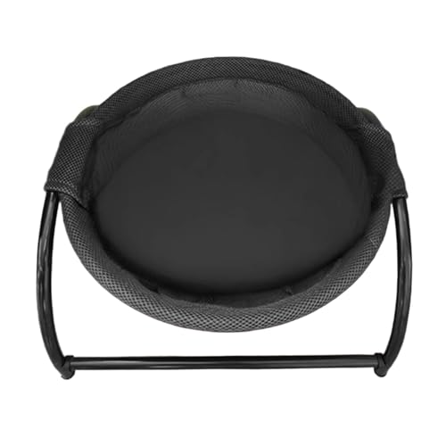 Xiuganpo Katzen Bett Hängematte, Atmungsaktives Mesh Abnehmbares, Erhöhtes, Erhöhtes Katzen Bett für Innen-und Außenbereich, Stabil Rahmen, Angehoben, Stehendes Haustier (Black) von Xiuganpo