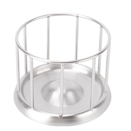 Xiuganpo Tortoise Food Dishin Becken, Edelstahl -Schildkrötenfuttermittel mit Robuster Basis, Flaches Munddesign, Reptilienwasserschale Lebensmittelschale für eine Vielzahl von (L) von Xiuganpo