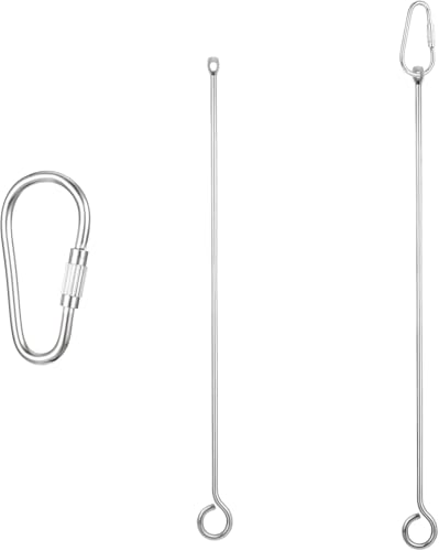 Xiuyong 2 Stück Vogelfutter Rack Edelstahl Vogelfutter Obst Futterspender Kleintier Papagei Snack Rack Langschwanz Papagei Spieß Langschwanz Papagei Spielzeug Geeignet für Aras Long T von Xiuyong