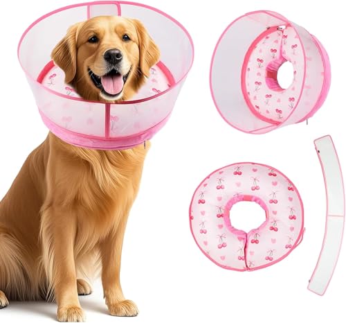 Xiuyong Aufblasbares Hundehalsband für große und mittelgroße Hunde nach Operationen, weiches Donut-Halsband, verstellbarer Genesungsknochen für Haustiere, verhindert Beißen und Kratzen Xiuyong Aufblasbares Hundehalsband für große und mittelgroße Hunde nach Operationen, weiches Donut-Halsband, verstellbarer Genesungsknochen für Haustiere, verhindert Beißen und Kratzen von Xiuyong
