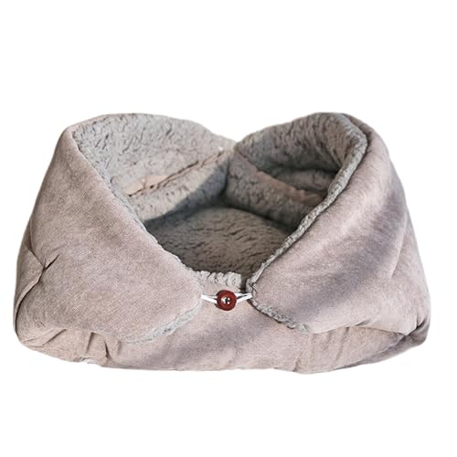 Xiwhuua Katzenbetten für Wohnungskatzen,Katzenbett | Weicher faltbarer Schlafsack mit Katzenkissen,Haustiersofas für den Innenbereich, Schlafversteck, waschbares warmes Haus, Katzendecke für Haustiere Xiwhuua Katzenbetten für Wohnungskatzen,Katzenbett | Weicher faltbarer Schlafsack mit Katzenkissen,Haustiersofas für den Innenbereich, Schlafversteck, waschbares warmes Haus, Katzendecke für Haustiere von Xiwhuua