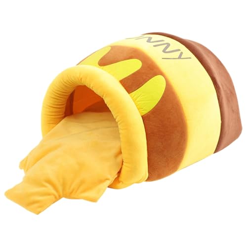 Xiwhuua Süßes Katzenbett, Honeypot Katzenbett, Haustierzelt, halbgeschlossenes Honeypot-Katzenbett, Waschbares, halbgeschlossenes Katzenzelt mit abnehmbarem Kissen, Haustierhöhle, Halloween-Katzenbett Xiwhuua Süßes Katzenbett, Honeypot Katzenbett, Haustierzelt, halbgeschlossenes Honeypot-Katzenbett, Waschbares, halbgeschlossenes Katzenzelt mit abnehmbarem Kissen, Haustierhöhle, Halloween-Katzenbett von Xiwhuua