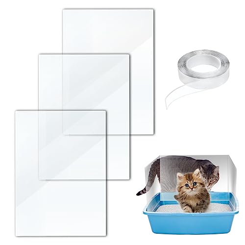 3 Stück 30x40cm Katzentoilette Pee Shields mit 1 Rollen Klettverschlüssen Spritzschutz Leicht zu Reinigen Hohe Seite, Offene Oberseite Katzenklo Pinkel Sichtschutz 3 Stück 30x40cm Katzentoilette Pee Shields mit 1 Rollen Klettverschlüssen Spritzschutz Leicht zu Reinigen Hohe Seite, Offene Oberseite Katzenklo Pinkel Sichtschutz von XiyaxiVici