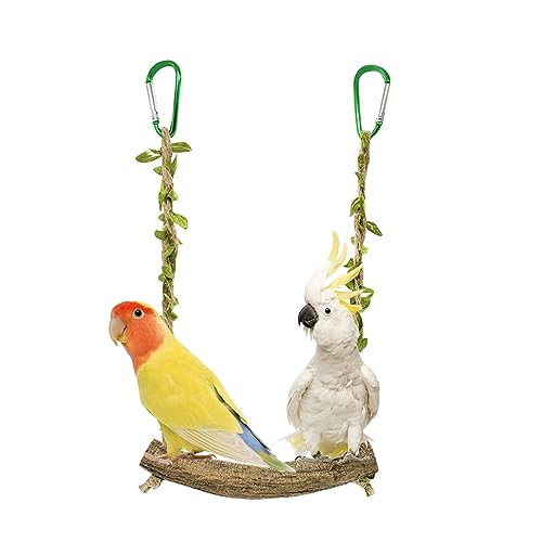 Vogelschaukel Spielzeug aus Holz mit Haken Pet Birds Papageien Holz Schaukel Stand Fujiki Schaukel Vogelkäfig Zubehör Hängenden Spielzeug Trainings Ständer für Vogel Papagei Vogelschaukel Spielzeug aus Holz mit Haken Pet Birds Papageien Holz Schaukel Stand Fujiki Schaukel Vogelkäfig Zubehör Hängenden Spielzeug Trainings Ständer für Vogel Papagei von XiyaxiVici