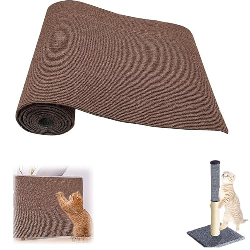 Kratzwand Für Katzen,Katzenkratzschutz Für Couch,Kratzteppich Selbstklebend, Kratzmatte Katze Wand,Schneidbarer Katzen Kratzschutz Selbstklebend Für Sofa Couch Möbel Tür Wand (Dunkelbraun,200 x 40 cm) Kratzwand Für Katzen,Katzenkratzschutz Für Couch,Kratzteppich Selbstklebend, Kratzmatte Katze Wand,Schneidbarer Katzen Kratzschutz Selbstklebend Für Sofa Couch Möbel Tür Wand (Dunkelbraun,200 x 40 cm) von Xiyocadt