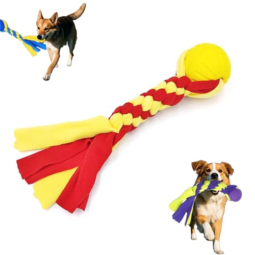 Xiyocadt Beißspielzeug Hund, Interaktiver Spielball Für Hunde, Magic Ball Für Hunde, Unzerstörbarer Hundeball Hundespielzeug Robust, Buntes Knabberndes Strickspielzeug Für Haustiere (31 * 7CM,gelb) Xiyocadt Beißspielzeug Hund, Interaktiver Spielball Für Hunde, Magic Ball Für Hunde, Unzerstörbarer Hundeball Hundespielzeug Robust, Buntes Knabberndes Strickspielzeug Für Haustiere (31 * 7CM,gelb) von Xiyocadt