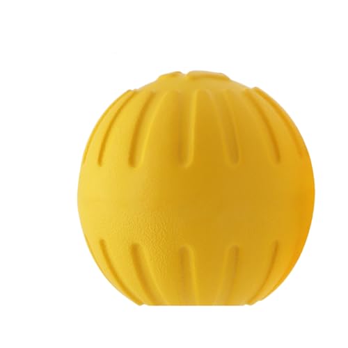 Xiyocadt Hundeball Langlebig Schwimmend, Eva Haustiere Interaktiver Spielzeugball Langlebiges Kauspielzeug Schlepper, Trainingsball Solide Springenden Für Hunde (huangse,7cm) von Xiyocadt