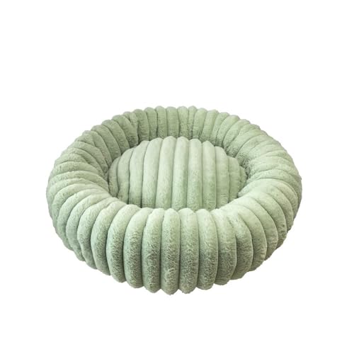 Xiyocadt Hundebett Flauschig Rund Donut Katzenbett Hundekissen Hundesofa Katzenkorb Kuscheliges Hundekorb für Kleine, Mittelgroße Katzen, Hunde und Andere Haustiere (80cm,Grasgrün) von Xiyocadt