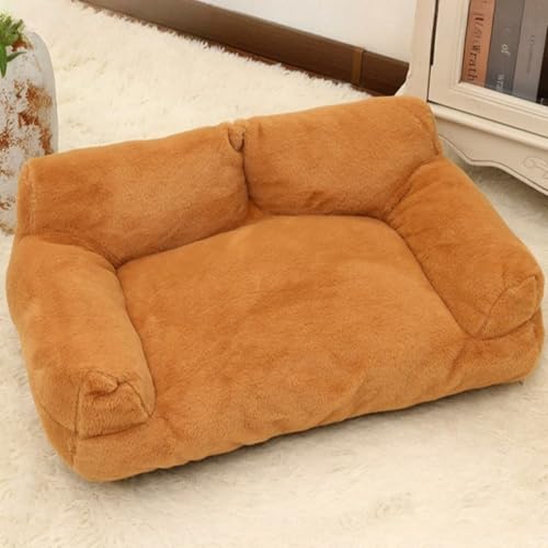 Xiyocadt Hundesofabett Katzenbetten, rutschfest,Hundekörbchen kuscheliges, Heimtierbett Hundesofa, mit Atmungsaktives Haustierbett, für Kleine, Mittelgroße Katzen, Hunde (XL,Braun) von Xiyocadt