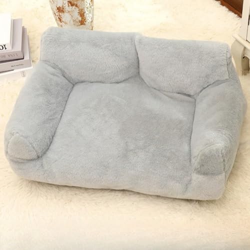 Xiyocadt Hundesofabett Katzenbetten, rutschfest,Hundekörbchen kuscheliges, Heimtierbett Hundesofa, mit Atmungsaktives Haustierbett, für Kleine, Mittelgroße Katzen, Hunde (XL,Grau) von Xiyocadt