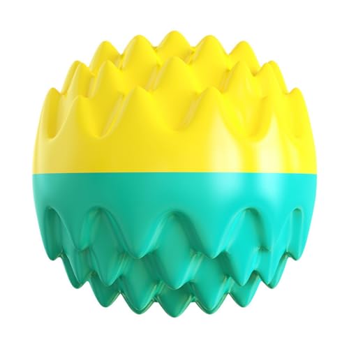 Xiyocadt Interaktives Intelligentes Spielzeug für Kleine und Mittelgroße Hunde, langlebig, tragbar, für Kauspielzeug, Hundepuzzle Treat Food Dispensing Ball Spielzeug für Geeignet (Hulan,6.5cm) von Xiyocadt