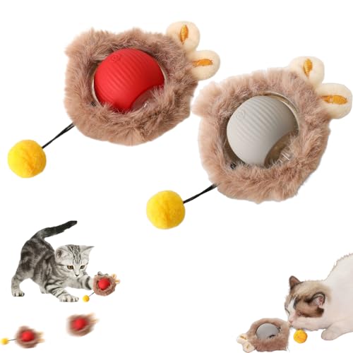 Xiyocadt Interaktives Katzenspielzeug, Magic Ball Für Hunde, Speedy Tail 2.0, Spielball Mit Schwanz Für Katzen Hunde Ball Spielzeug, Cat Toys for Indoor Cats, Katzenbälle Selbstbeschäftigung (2pcs-A) Xiyocadt Interaktives Katzenspielzeug, Magic Ball Für Hunde, Speedy Tail 2.0, Spielball Mit Schwanz Für Katzen Hunde Ball Spielzeug, Cat Toys for Indoor Cats, Katzenbälle Selbstbeschäftigung (2pcs-A) von Xiyocadt