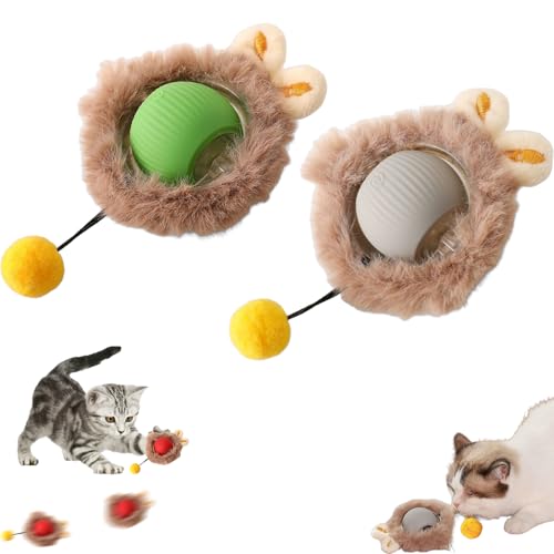 Xiyocadt Interaktives Katzenspielzeug, Magic Ball Für Hunde, Speedy Tail 2.0, Spielball Mit Schwanz Für Katzen Hunde Ball Spielzeug, Cat Toys for Indoor Cats, Katzenbälle Selbstbeschäftigung (2pcs-C) Xiyocadt Interaktives Katzenspielzeug, Magic Ball Für Hunde, Speedy Tail 2.0, Spielball Mit Schwanz Für Katzen Hunde Ball Spielzeug, Cat Toys for Indoor Cats, Katzenbälle Selbstbeschäftigung (2pcs-C) von Xiyocadt