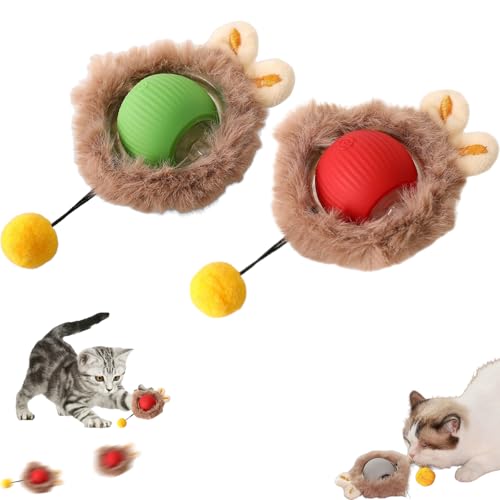 Xiyocadt Interaktives Katzenspielzeug, Magic Ball Für Hunde, Speedy Tail 2.0, Spielball Mit Schwanz Für Katzen Hunde Ball Spielzeug, Cat Toys for Indoor Cats, Katzenbälle Selbstbeschäftigung (2pcs-B) Xiyocadt Interaktives Katzenspielzeug, Magic Ball Für Hunde, Speedy Tail 2.0, Spielball Mit Schwanz Für Katzen Hunde Ball Spielzeug, Cat Toys for Indoor Cats, Katzenbälle Selbstbeschäftigung (2pcs-B) von Xiyocadt