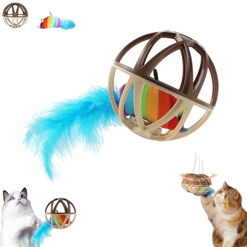 Xiyocadt Interaktives Katzenspielzeug, Quietschendes Magic Ball Für Katzen Selbstbeschäftigung, Spielball Mit Schwanz Für Katzen Ball Spielzeug, Käfigmaus Haustierbedarf Sound Spielzeug (1 Stück) Xiyocadt Interaktives Katzenspielzeug, Quietschendes Magic Ball Für Katzen Selbstbeschäftigung, Spielball Mit Schwanz Für Katzen Ball Spielzeug, Käfigmaus Haustierbedarf Sound Spielzeug (1 Stück) von Xiyocadt