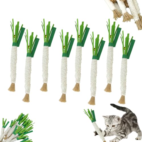 Xiyocadt Katzenminze Sticks, Kauspielzeug Katze Spielzeug, Beißspielzeug Für Katzen Zahnpflege, Interaktive Katzenspielzeug Selbstbeschäftigung Mit Katzenminze Für Die Katzen Zahnpflege (8 pcs) von Xiyocadt