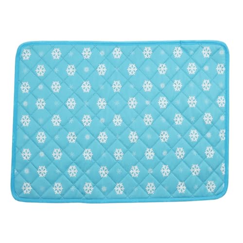 Xiyocadt Kühlmatte Hund Katze, Hundekühlmatte Selbstkühlend, Saugfähige Undurchlässig Hunde Kühldecke für Sofa, Auto, Zuhause (Blau,S(50x40 cm, Haustiere bis zu 3 kg)) von Xiyocadt