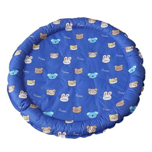 Xiyocadt Kühlmatte Hunde Katzen, Selbstkühlend Hundedecke Kühlend, Gel Kühldecke für Haustiere, Kühlmatte Bett für Zuhause im Sommer (Dunkelblauer Bär,70 cm) von Xiyocadt