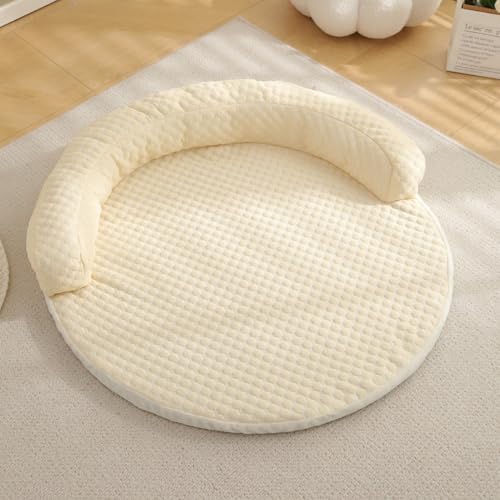 Xiyocadt Kühlmatte Hunde Katzen, Selbstkühlend Hundedecke Kühlend, Kühldecke für Haustiere, Kühlmatte Bett für Zuhause im Sommer (Gelb,90 cm) von Xiyocadt
