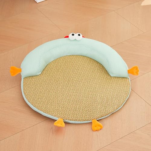 Xiyocadt Kühlmatte Hunde Katzen, Selbstkühlend Hundedecke Kühlend, Kühldecke für Haustiere, Kühlmatte Bett für Zuhause im Sommer (Grün Rattan,40 cm) von Xiyocadt