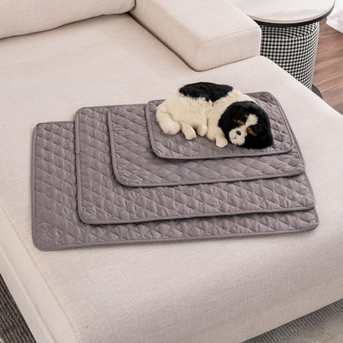 Xiyocadt Kühlmatte für Hunde Katzen, Kühlend Decke für Sommer, Selbstkühlend Haustiermatte, rutschfeste Komfortabel Kühlbett für Sofa, Kiste, Auto (Hellgrau,XL(100x70 cm, 20 kg oder weniger)) von Xiyocadt