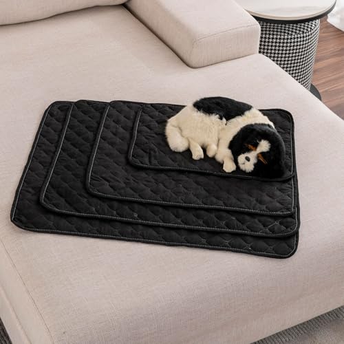 Xiyocadt Kühlmatte für Hunde Katzen, Kühlend Decke für Sommer, Selbstkühlend Haustiermatte, rutschfeste Komfortabel Kühlbett für Sofa, Kiste, Auto (Schwarz,L(70x55 cm, 12.5 kg oder weniger)) von Xiyocadt