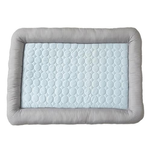 Xiyocadt Kühlmatte für Hunde Katzen, Kühlpad Kühlkissen, Selbstkühlend Haustiermatte, rutschfeste Komfortabel Kühlbett für Zuhause, Auto Und Garten (Hellblau,XL(100x70 cm, 25 kg oder weniger)) von Xiyocadt
