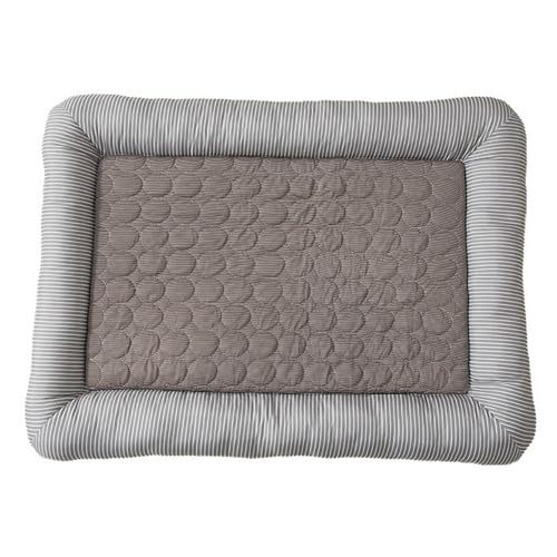 Xiyocadt Kühlmatte für Hunde Katzen, Kühlpad Kühlkissen, Selbstkühlend Haustiermatte, rutschfeste Komfortabel Kühlbett für Zuhause, Auto Und Garten (Kaffee,XL(100x70 cm, 25 kg oder weniger)) von Xiyocadt