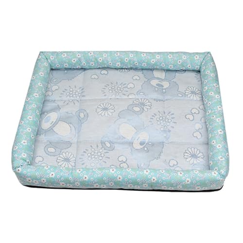 Xiyocadt Kühlmatte für Hunde Katzen, Selbstkühlend Haustiermatte, Kühlpad Kühlkissen, rutschfeste Komfortabel Kühlbett für Zuhause, Auto Und Garten (Blau,XXL(90x70 cm, 30 kg oder weniger)) von Xiyocadt