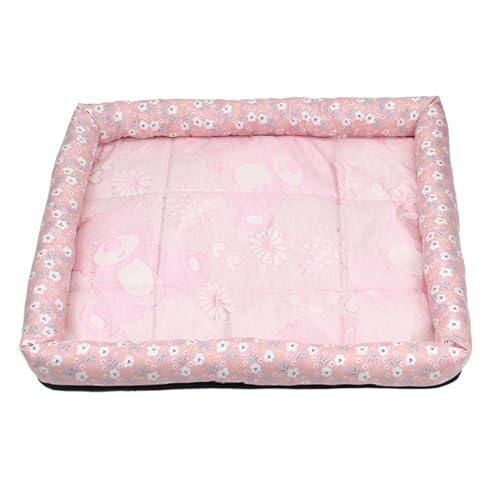 Xiyocadt Kühlmatte für Hunde Katzen, Selbstkühlend Haustiermatte, Kühlpad Kühlkissen, rutschfeste Komfortabel Kühlbett für Zuhause, Auto Und Garten (Rosa,XXL(90x70 cm, 30 kg oder weniger)) von Xiyocadt