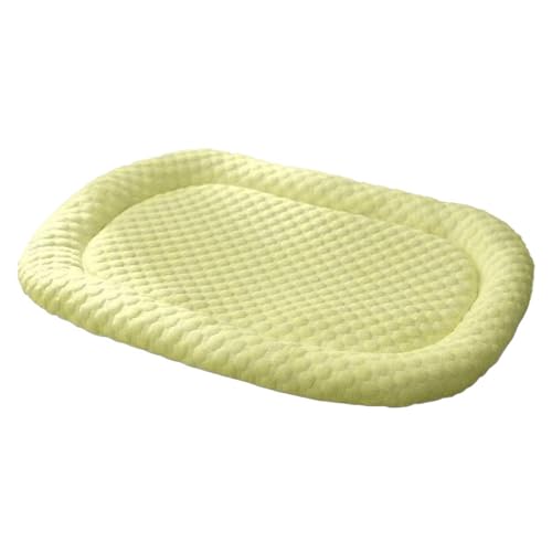 Xiyocadt Kühlmatte für Hunde Katzen, Selbstkühlend Haustiermatte, rutschfeste Komfortabel Kühlbett, Kühlpad Kühlkissen für Zuhause, Auto Und Garten (Gelb,L(60x45 cm, 10 kg oder weniger)) von Xiyocadt