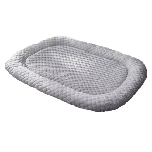 Xiyocadt Kühlmatte für Hunde Katzen, Selbstkühlend Haustiermatte, rutschfeste Komfortabel Kühlbett, Kühlpad Kühlkissen für Zuhause, Auto Und Garten (Grau,M(50x40 cm, 4 kg oder weniger)) von Xiyocadt