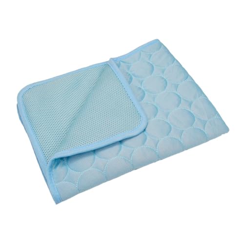 Xiyocadt Kühlmatte für Hunde Katzen, Selbstkühlend Haustiermatte, rutschfeste Komfortabel Kühlbett für Sofa, Kiste, Auto (Hellblau,XXL(150x100 cm, 50 kg oder weniger)) von Xiyocadt