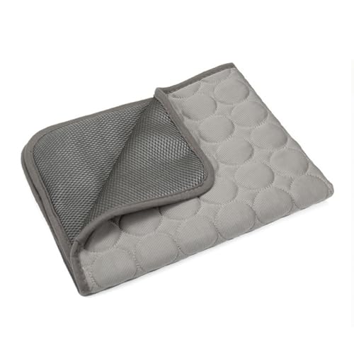 Xiyocadt Kühlmatte für Hunde Katzen, Selbstkühlend Haustiermatte, rutschfeste Komfortabel Kühlbett für Sofa, Kiste, Auto (Hellgrau,XXL(150x100 cm, 50 kg oder weniger)) von Xiyocadt