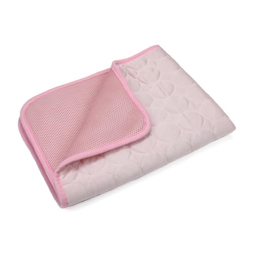 Xiyocadt Kühlmatte für Hunde Katzen, Selbstkühlend Haustiermatte, rutschfeste Komfortabel Kühlbett für Sofa, Kiste, Auto (Rosa,XXL(150x100 cm, 50 kg oder weniger)) von Xiyocadt