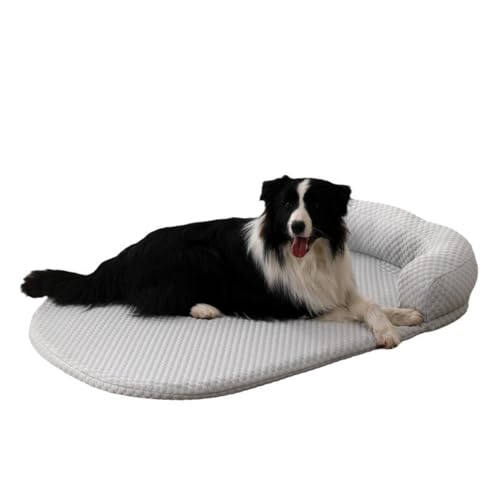 Xiyocadt Kühlmatte für Hunde Katzen, Sommer Selbstkühlend Haustiermatte, Kühlpad Kühlkissen, rutschfeste Komfortabel Kühlbett für Zuhause, Auto Und Garten (Grau,L(100x75 cm, 25 kg oder weniger)) von Xiyocadt