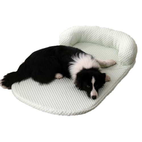 Xiyocadt Kühlmatte für Hunde Katzen, Sommer Selbstkühlend Haustiermatte, Kühlpad Kühlkissen, rutschfeste Komfortabel Kühlbett für Zuhause, Auto Und Garten (Grün,L(100x75 cm, 25 kg oder weniger)) von Xiyocadt