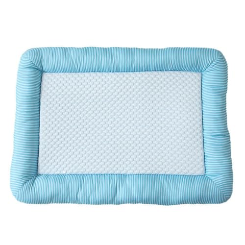 Xiyocadt Kühlmatte für Hunde Katzen, rutschfeste Komfortabel Kühlbett, Kühlpad Kühlkissen, Selbstkühlend Haustiermatte für Zuhause, Auto Und Garten (Blau,XL(100x70 cm, 25 kg oder weniger)) von Xiyocadt