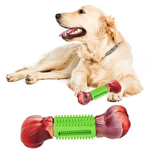 Xmod Welpenspielzeug zum Zahnen,Bissfestes Hundeknochen-Zahnreinigungsspielzeug | Kreativer Hundekaustab, lustiges interaktives Gummi-Hundebissspielzeug, Kauspielzeug für das Hundetraining von Xmod