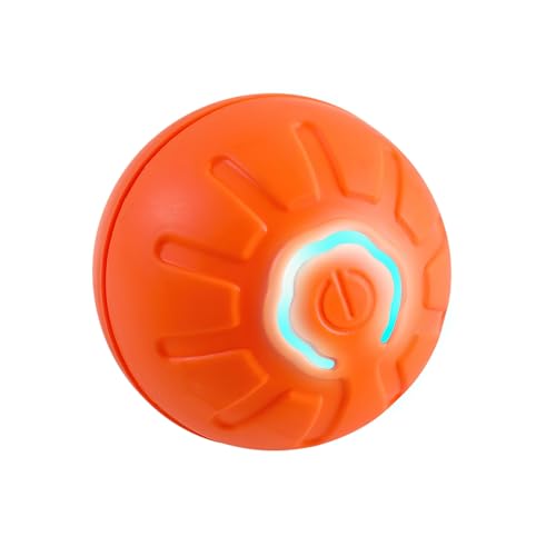 Hundespielzeug Ball, Interaktives Hunde Ball Spielzeug, Bunte Lichter Springender Ball, Hundespielzeug Kauball Automatischer Hund Amüsantes Artefakt, Elektrisches Spielzeug für kleine Hunde (Orange) Hundespielzeug Ball, Interaktives Hunde Ball Spielzeug, Bunte Lichter Springender Ball, Hundespielzeug Kauball Automatischer Hund Amüsantes Artefakt, Elektrisches Spielzeug für kleine Hunde (Orange) von Xoeminor
