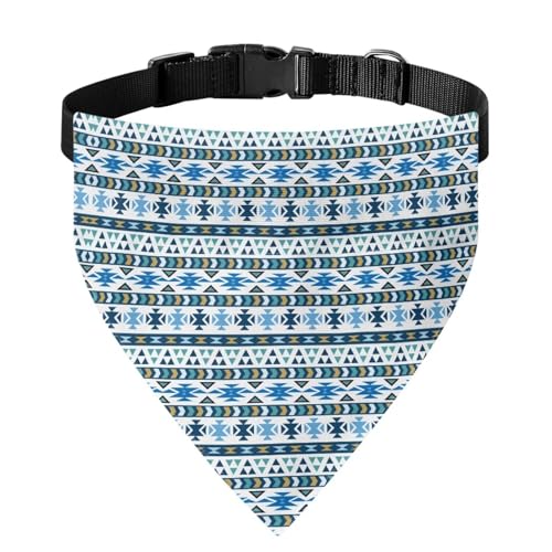 Xoenoiee Bandana für Hunde und Katzen, Retro-Design, Aztekenmuster, wendbar, mit verstellbarer Schnalle, weiche Haustierbekleidung, Haustierkostüm, Dekoration, für große Haustiere von Xoenoiee