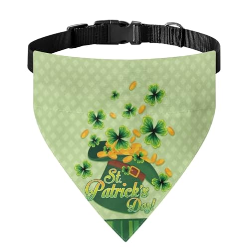 Xoenoiee Bandana für Hunde und Katzen, weiches Halstuch, verstellbares Haustierkostüm, St. Patrick's Day-Muster, Haustier-Bandana mit Schnalle und Metallring für einfache Befestigung der Leine, für Xoenoiee Bandana für Hunde und Katzen, weiches Halstuch, verstellbares Haustierkostüm, St. Patrick's Day-Muster, Haustier-Bandana mit Schnalle und Metallring für einfache Befestigung der Leine, für von Xoenoiee
