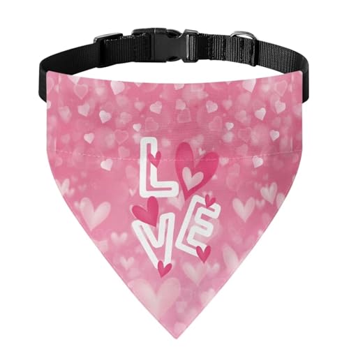 Xoenoiee Weiches Hundehalstuch, Halsband mit verstellbarer Schnalle und Metallring zum Aufhängen der Leine, passend für die meisten Haustiere, für große Haustiere, Rosa Xoenoiee Weiches Hundehalstuch, Halsband mit verstellbarer Schnalle und Metallring zum Aufhängen der Leine, passend für die meisten Haustiere, für große Haustiere, Rosa von Xoenoiee
